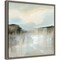 Quiet Beach by Karen Suderman 16-in. W x 16-in. H. Canvas Wall Art Print Framed in Grey